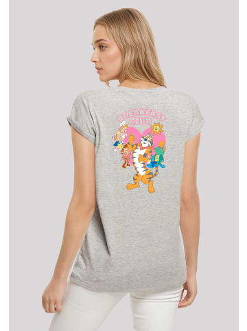 F4NT4STIC Extended Shoulder T-Shirt Kellogg's Cereal Tony in grau meliert