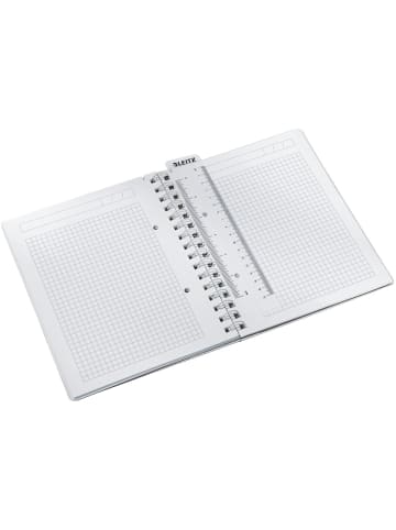 Leitz Notizbuch Wow A5 80 Blatt 80g/qm kariert blau