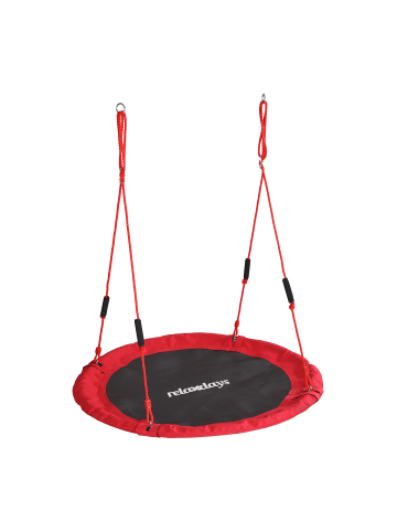 relaxdays Nestschaukel in Rot – 120 cm