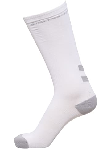 Hummel Hummel Compression Socks Elite Multisport Erwachsene Schnelltrocknend in WHITE/ALLOY