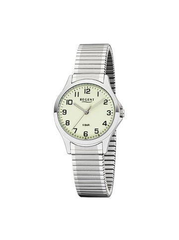 Regent Armbanduhr-Analog silber klein (ca. 29mm) Regent Zugarmband