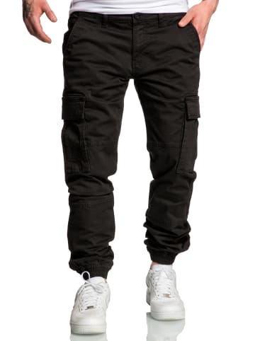 Amaci&Sons Cargo Jogger-Chino PLANO in Schwarz