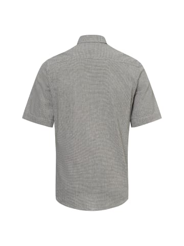 Nils Sundström Freizeithemd mit Leinen-Anteil in oliv weiß - 0005