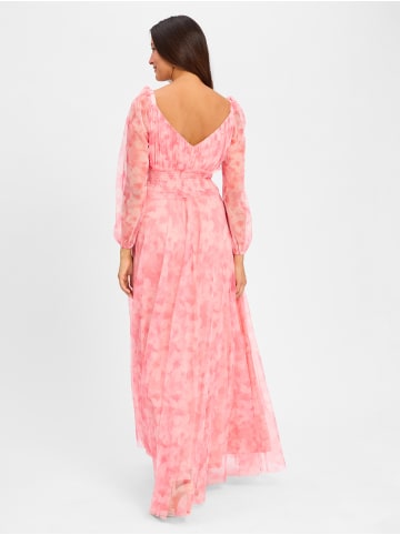 Marie Lund Kleid in pink weiß - 0002