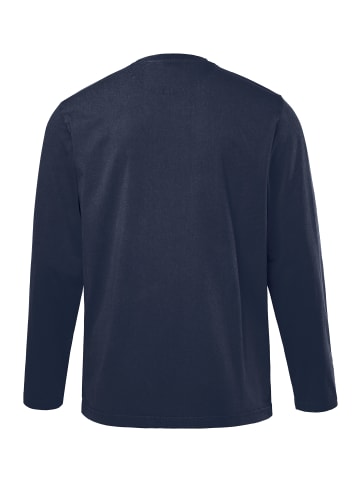 Men Plus Kurzarm T-Shirt in navy blau