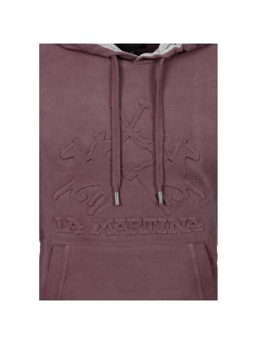 La Martina Kapuzenpullover MBF010 in bordeaux