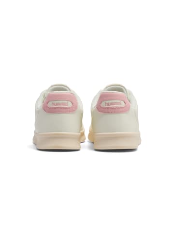 Hummel Schnürsenkel Sneaker Court Line Lebensstil Erwachsene in WHITE/PINK