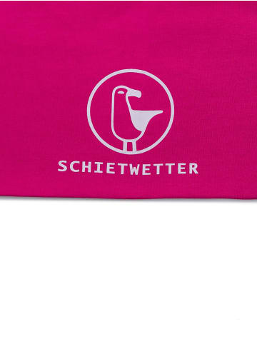 SCHIETWETTER Beanie für Kids mit Print Möwe in fuchsia-weiss