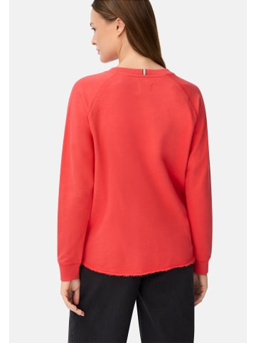 Camel Active Sweatshirt mit Raglanärmeln in Flammenrot