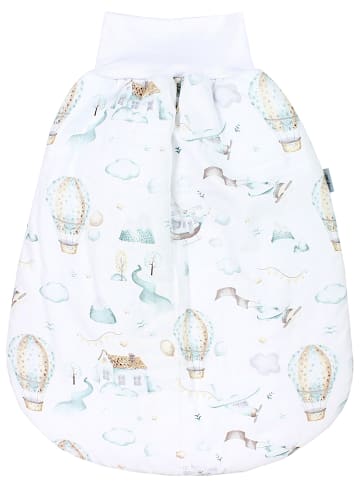 TupTam Baby Strampelsack mit Bund für Mädchen und Jungen in weiß Modell 1