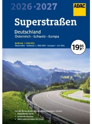 ADAC Buch - ADAC Superstraßen Autoatlas 2026/2027 Deutschland 1:200.000, &Ouml