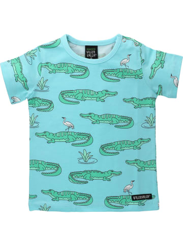 Villervalla T-shirts Tiere in blau