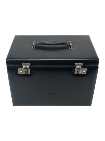 Windrose Merino Schmuckkasten 36 cm in schwarz