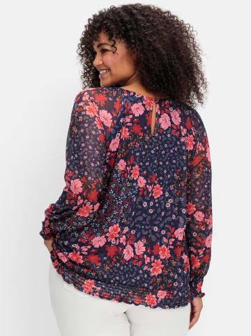 sheego by Joe Browns T-Shirt in blau gemustert