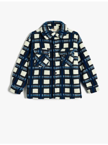 KOTON Jacke in Blau Karomuster