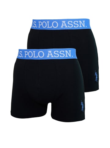 U.S. Polo Assn. U.S. Polo Assn. Boxershorts 2er Pack Boxershorts mit Logostickerei in schwarz