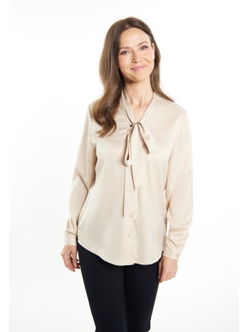 usha BLACK LABEL Damen Langarm Bluse in Beige