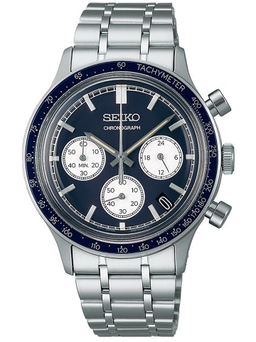 Seiko Herrenuhr Chronograph Dunkelblau