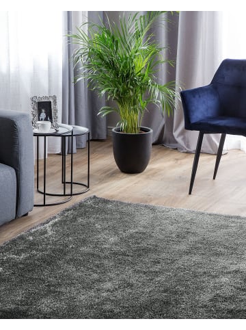 Beliani Shaggy DEMRE in Grau - (W) 140 x (H) 2 x (L) 200 cm