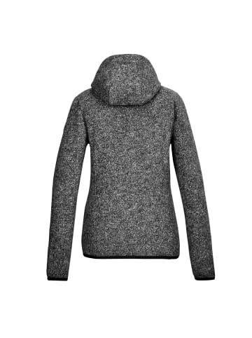 Killtec Strickfleecejacke mit Kapuze in Schwarz