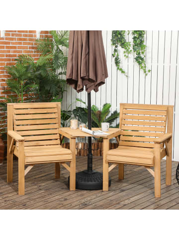 Outsunny Balkonmöbel Set in Braun 66L x 65B x 90H cm