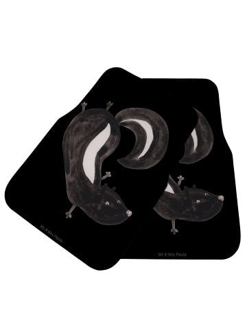 Mr. & Mrs. Panda Auto-Fußmatte Stinktier Handstand ohne Spruch in Schwarz