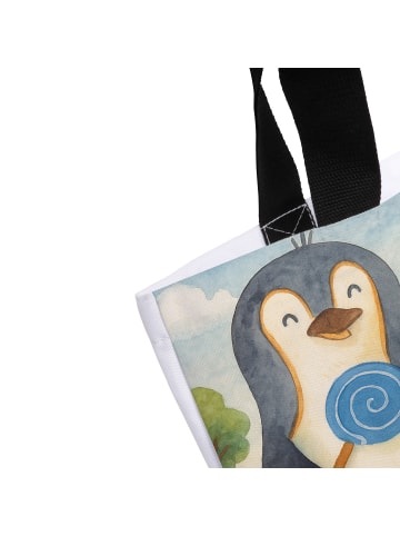 Mr. & Mrs. Panda Schultasche Pinguin Lolli Design mit Spruch in Weiß