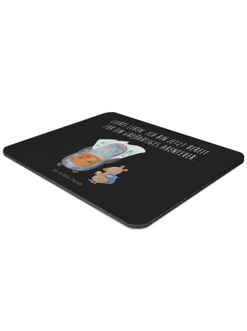 Mr. & Mrs. Panda Mousepad Pinguin & Maus Wanderer mit Spruch in Schwarz