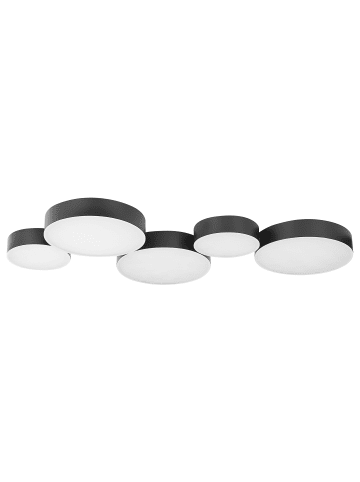 Beliani Deckenleuchten LUGA in Schwarz - (W) 54 x (H) 3 x (L) 20 cm