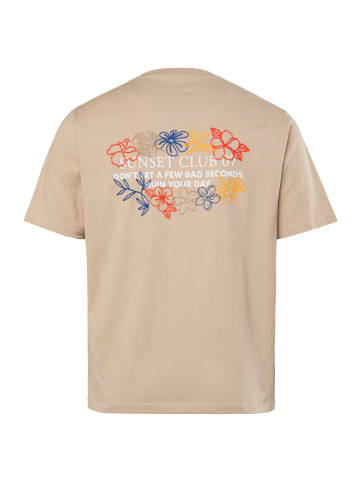 Men Plus Kurzarm T-Shirt in hellbeige