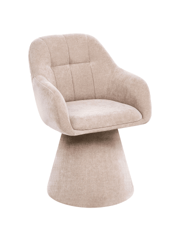 Beliani Esszimmerstuhl LIVONIA in Beige - (W) 59 x (H) 83 x (L) 62 cm