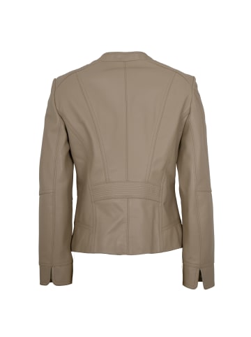 MADDOX Lederjacke Lammnappa in Taupe