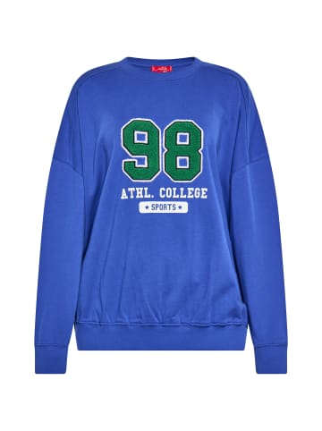 Swirly Damen Sweatshirt in Königsblau