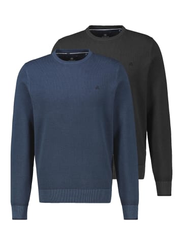 Lerros Pullover Basic in Schwarz / blau