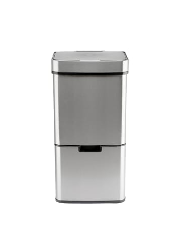 Ribelli Sensor Mülleimer 72 L,  4 Fächer, silber