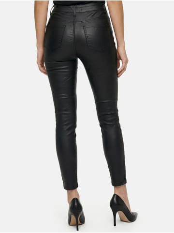 Tazzio Jeans Skinny Fit "F140" - Lederoptik - in Schwarz