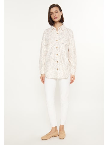 Usha Women Shirt in multicolor white