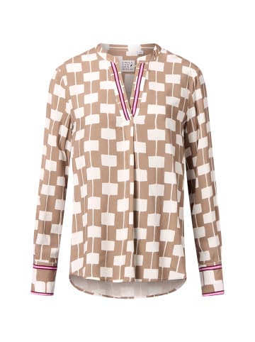 EMILY VAN DEN BERGH  Tunikabluse in taupe ecru - 0001