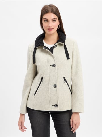 AMBER & JUNE Jacke in hellgrau ecru - 0002