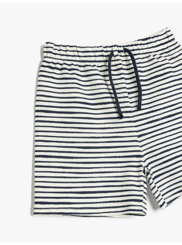 KOTON KURZHOSEN in Marineblau Gestreift