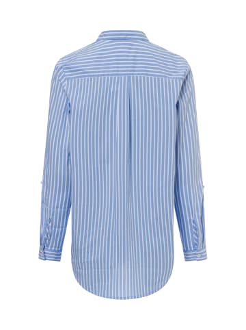 Marie Lund Bluse in hellblau weiß