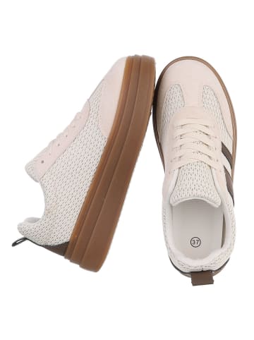 Ital-Design Freizeitschuh in Beige und Braun