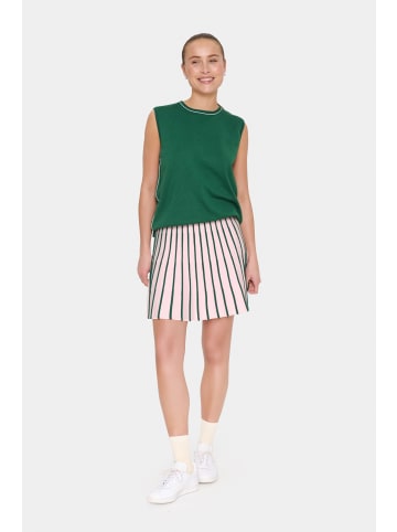 SAINT TROPEZ Strickweste MillieSZ Gerade Passform in Abundant Green