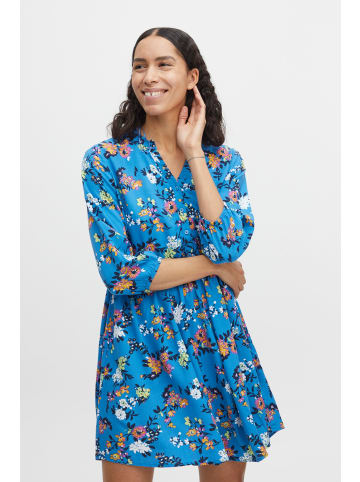 b.young Blusenkleid BYMMJOELLA VNECK DRESS 2 -20811211  Blusenkleid mit floralem Muster in Blau