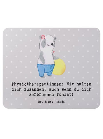 Mr. & Mrs. Panda Mouse Pad Physiotherapeutin ZuMenschmenhalt mit Sp... in Grau Pastell