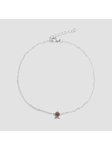 Adeliás Damen Fußkettchen – aus Edelstahl in silber