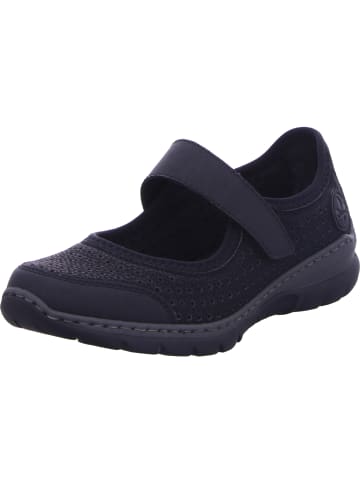 rieker Klettschuhe in schwarz/schwarz