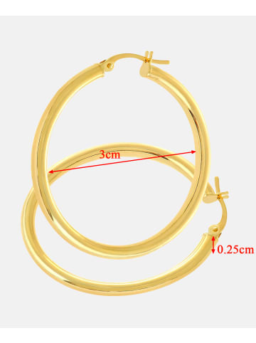 Vanlere Creolen aus 375 Gelbgold