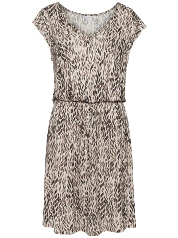 LASCANA Jerseykleid in braun bedruckt