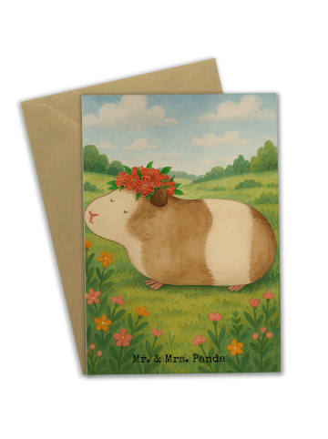 Mr. & Mrs. Panda valentinstagskarte Meerschweinchen Weisheit Des... in Weiß
